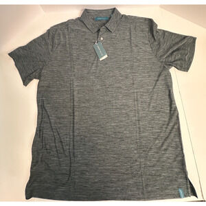 Perry Ellis Portfolio Men's Travel Luxe Polo Shirt Alloy Gray XL New with tags